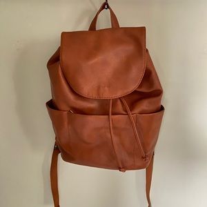 Faux Leather Backpack